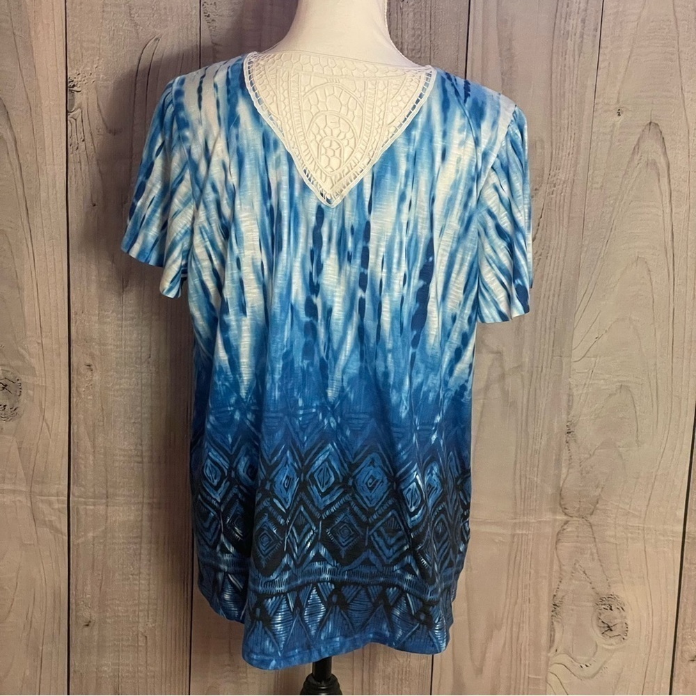 Time & Tru Embellished Top, Large